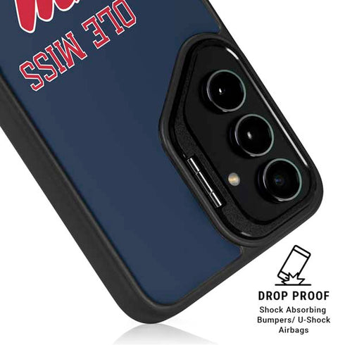 University of Mississippi Ole Miss Blue Galaxy S24 FE Kickstand Case
